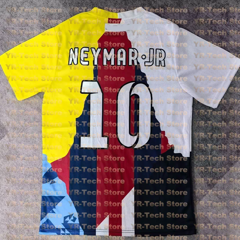Neymar 10 Unisex Football Jersey Casual Training T-shirt Comfortable Outdoor Sports Soccer Top for Adults