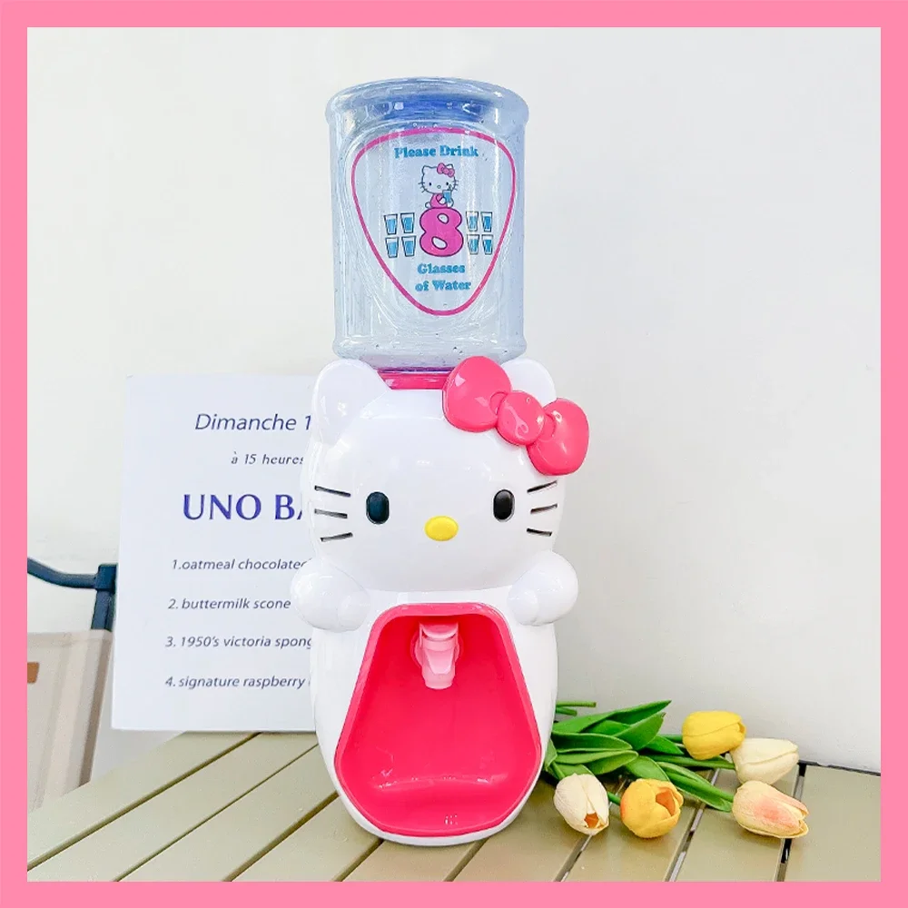 Cartoon Hello Kitty 2000Ml Water Dispenser Sanrioed Melody Anime Kawaii Decorations Cute Mini Dormitory Household Kids Toy Gift