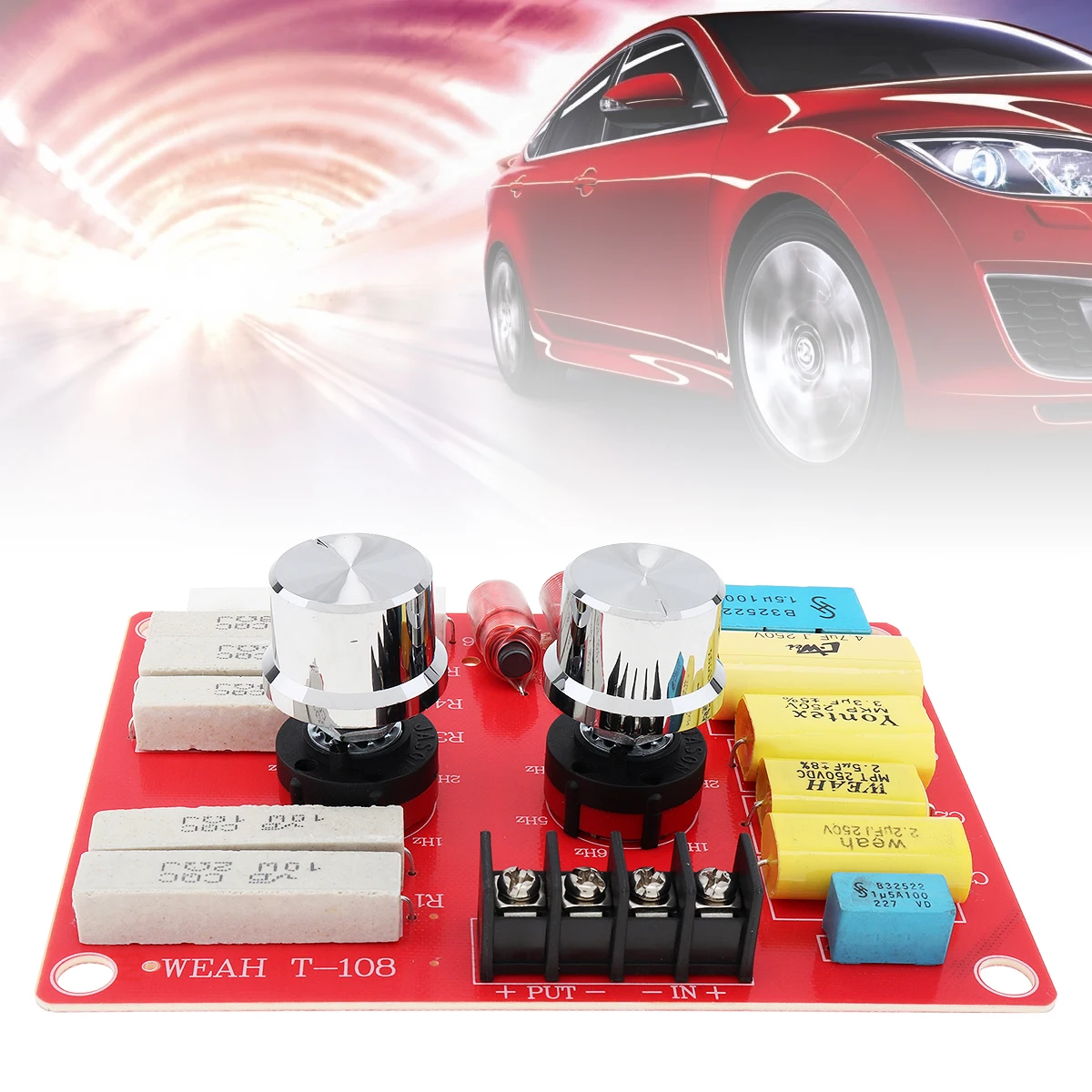 

Multi Segment Adjustable HiFi Home Speakers Audio Car Tweeter Modification Frequency Divider Crossover Filters