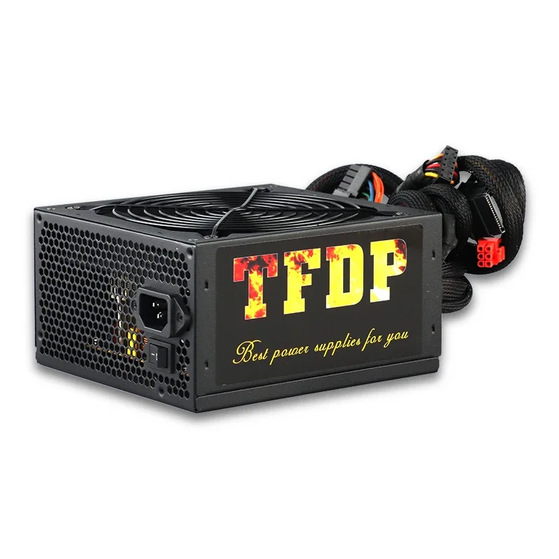 1200w PC Power Supply 24pin 12V 110V 220V ATX PSU Half Modular Computer Accessories Desk Active PFC 140mm Fan Dual CPU Gaming