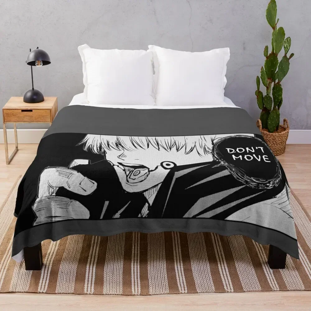 

Inumaki Toge Don`t move on black background Throw Blanket Luxury Throw Stuffeds for sofa wednesday Blankets