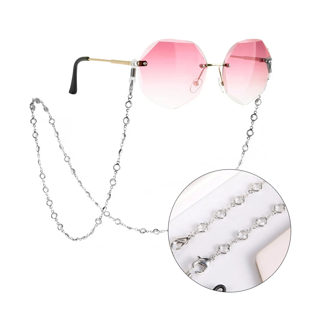 Amaxer Fashion Eyeglass Chain Stainless Steel Fashion Simple for Mask Neck Holder Sunglasses Straps Cord Gifts