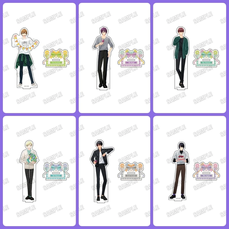 Figuras de Anime Star-Myu, Hoshitani Yuuta, Kuga Shuu, Tatsumi Rui, Soportes Acrílicos de 15 cm, Modelo de Personaje, Decoración de Moda, Regalo