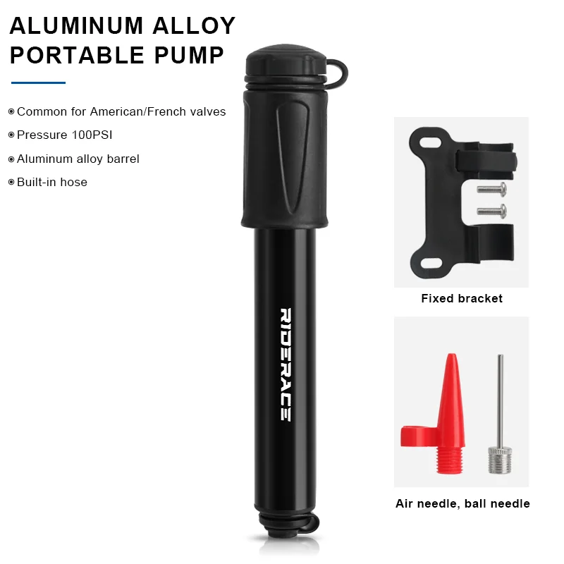 Bike Pump Portable Mini Cycling Hand Air Pumps High Pressure Ball Mountain MTB Road Bicycle Tire Inflator Schrader Presta Valve