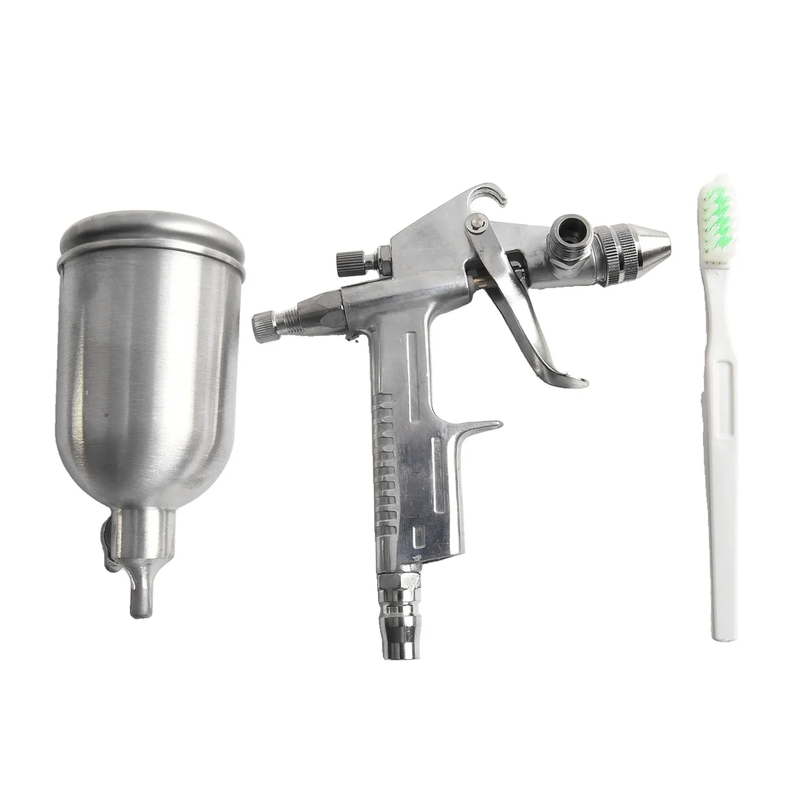 

Spray Tool Spray Machine Pneumatic Replacement 0.5mm Nozzle 125ml Aluminum C-type Quick Connector Gravity Type