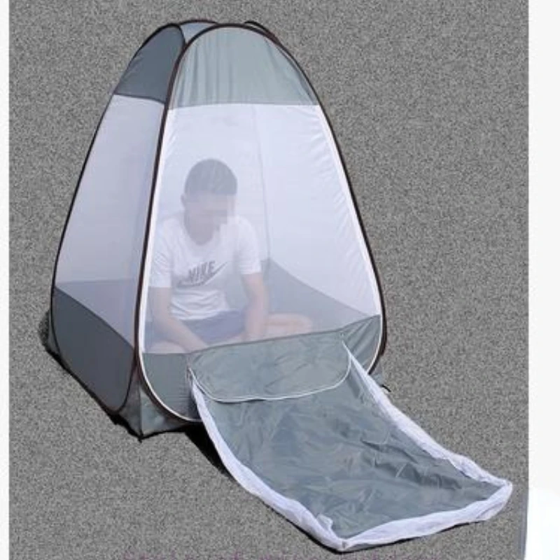 Single Person Anti Mosquito Sit In Lie Down Automatic Pop Up Buddhist Meditation Nap Yoga Indoor Outdoor Camping Net Beach Tent