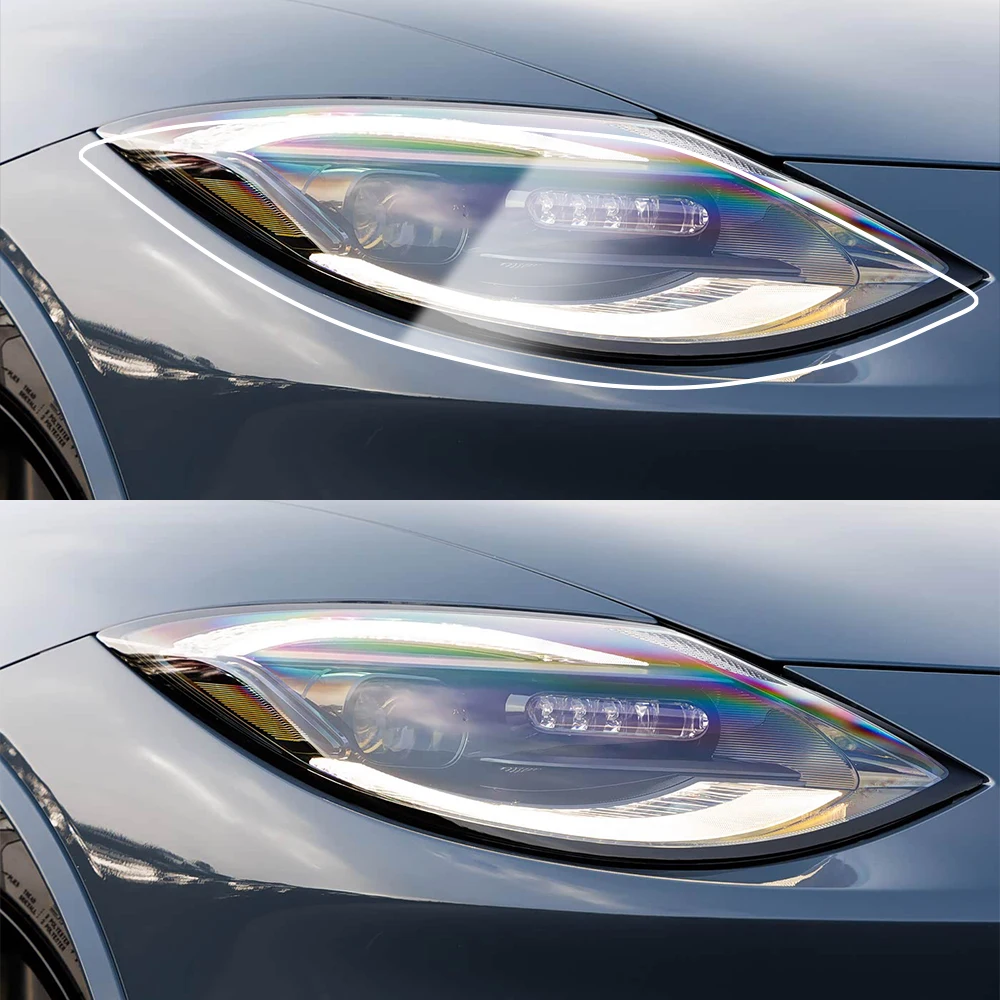 

TPU Car Headlight Protective Film for Nissan Z RZ34 2023-2026 Smoke Black High-Gloss Pre-Cut PPF Anti-Scratch Vinyl Wrapping Kit