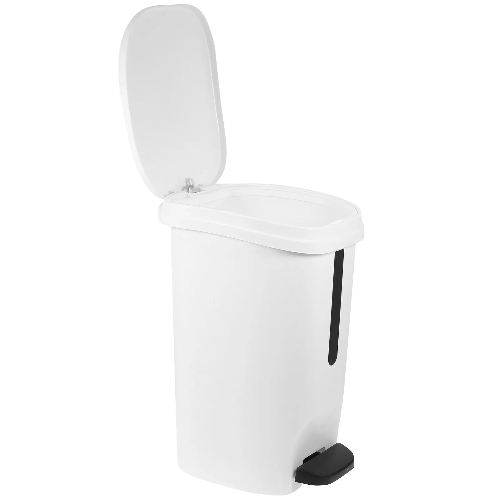 

Step-on Trash Can 10L Foot Pedal Operated Hands-Free Lid Opening Sealing Odor Bathroom Living Room Nordic Style