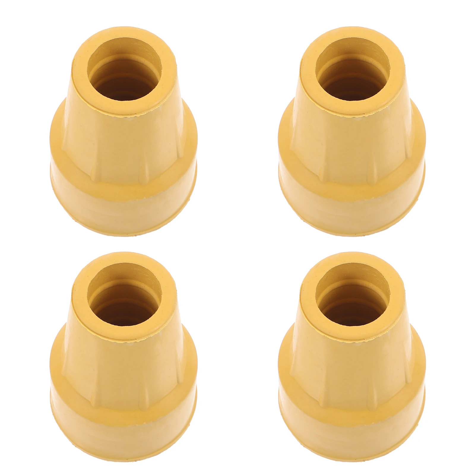 

4Pcs Walking Stick Tips Rubber Cane Foot Covers Anti-Skid Durable Crutch Tips Replacement for Hiking Pole Stability