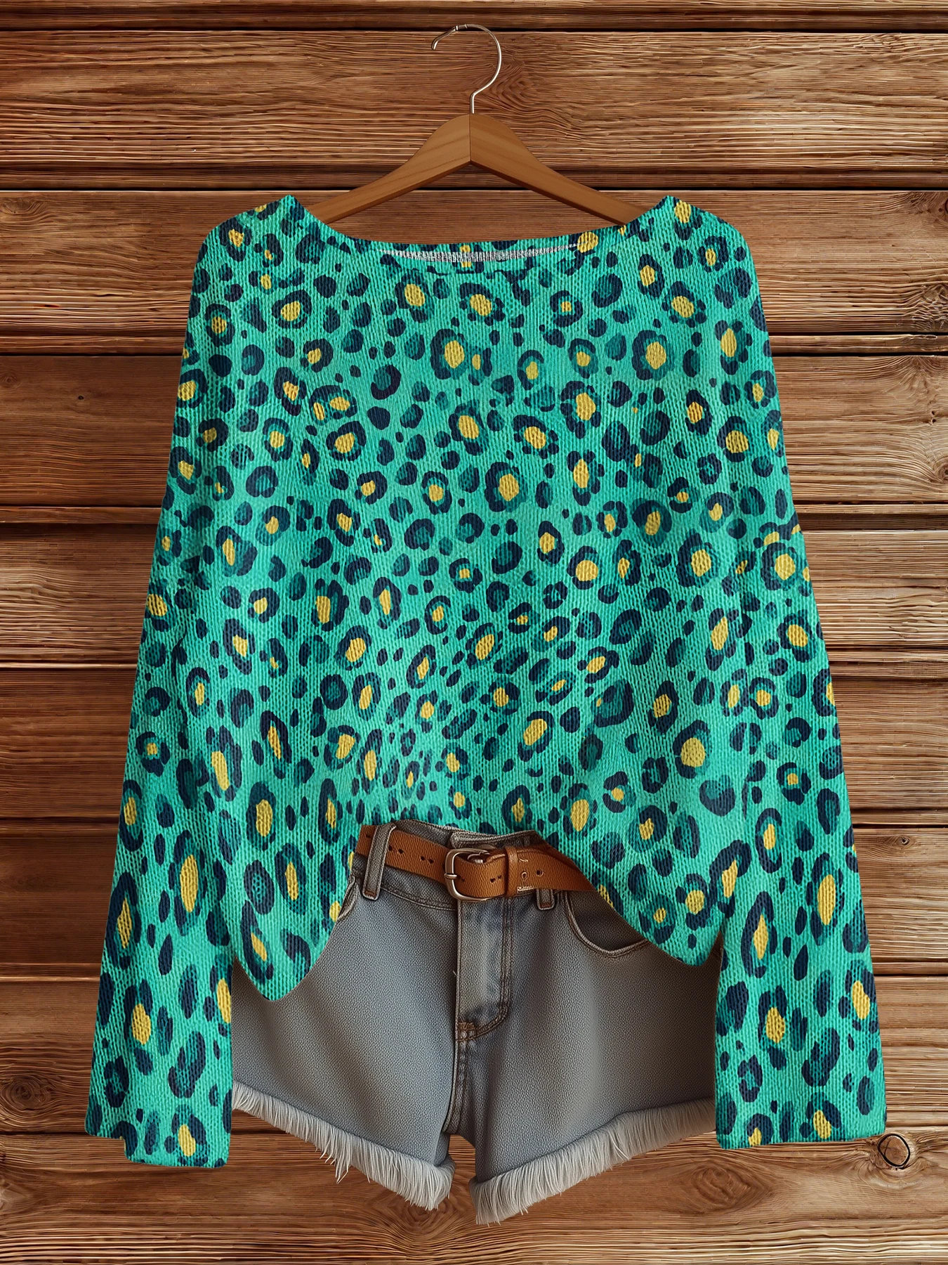 

Autumn Winter leopard Sweater Women Vintage Pullover Sweaters Knit Top Merch Fashion Casual HipHop Chic Jumpers