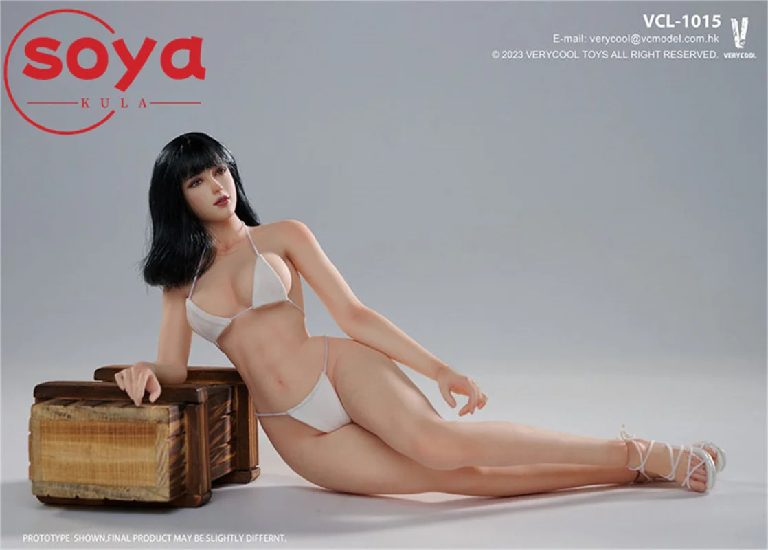 VERYCOOL VCL-1015 1/6 مقياس سويتي فتاة رئيس نحت الشعر الأسود رئيس نحت نموذج صالح 12 '' VERYCOOL معرض عمل الشكل الجسم