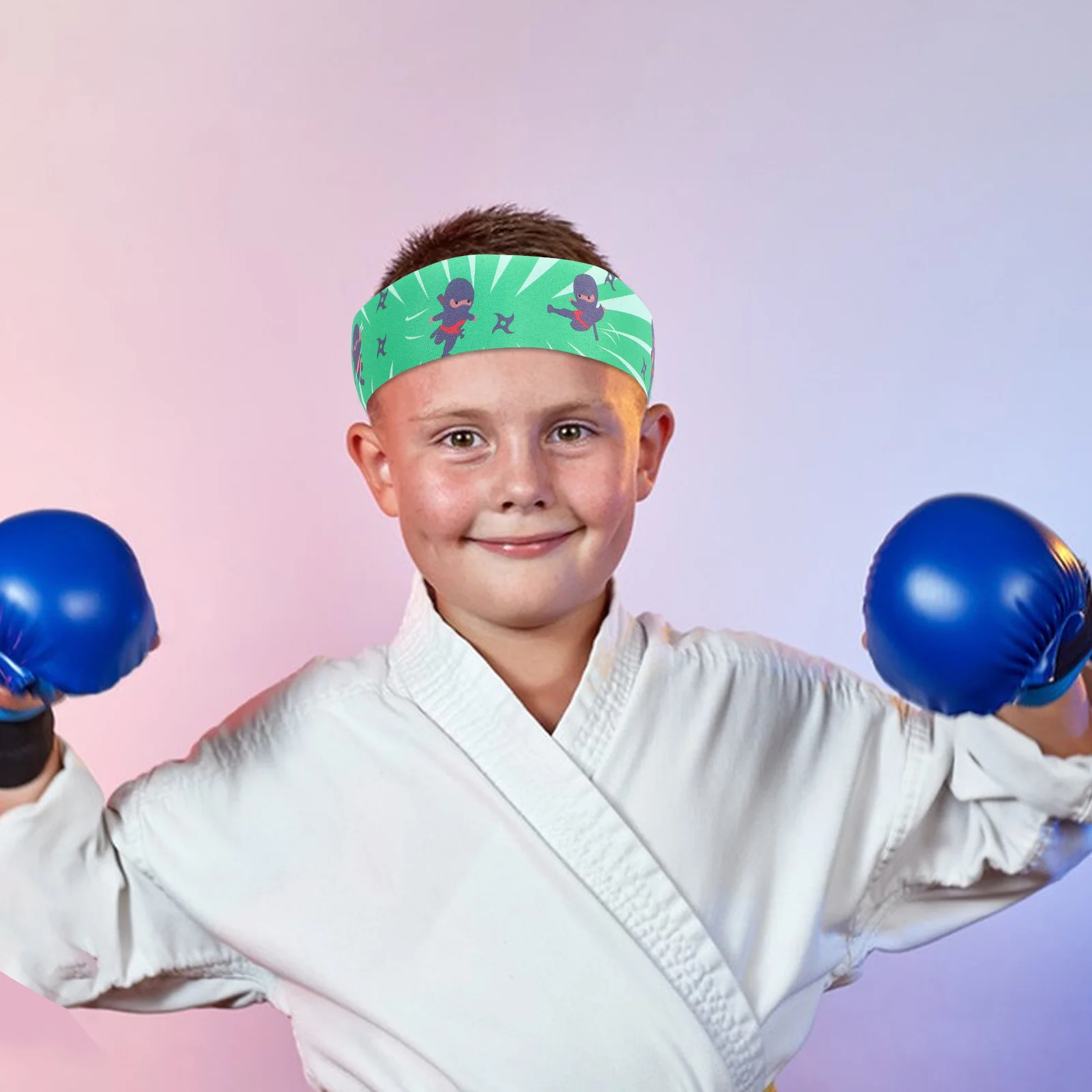 6 قطعة عقال النينجا الكاراتيه عصابات رأس للطلاب قابلة لإعادة الاستخدام اليابانية عقال للرياضة والمناسبات زي النينجا Headbands