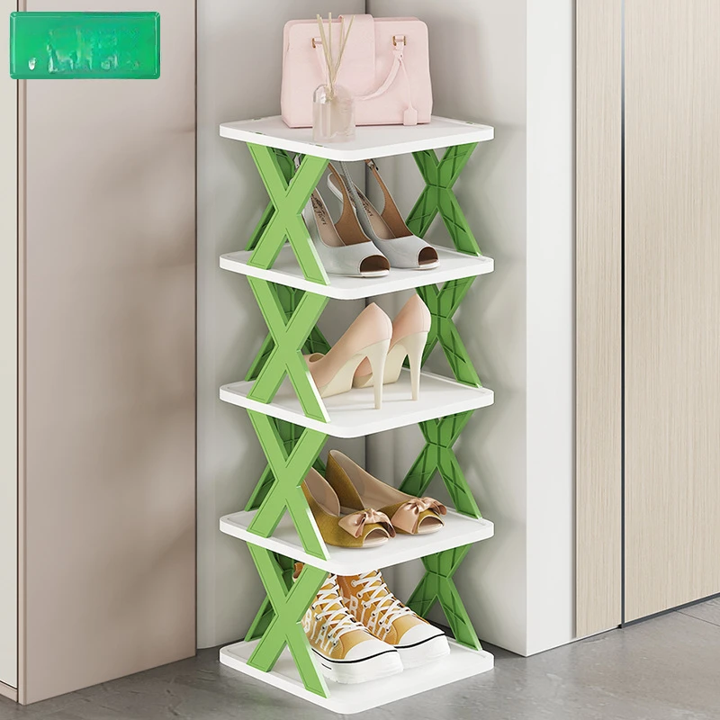 

The Shoe Rack Can Be Folded and Pulled To Use A Multi-layer Space-saving Simple Household Storage Shoe Rack