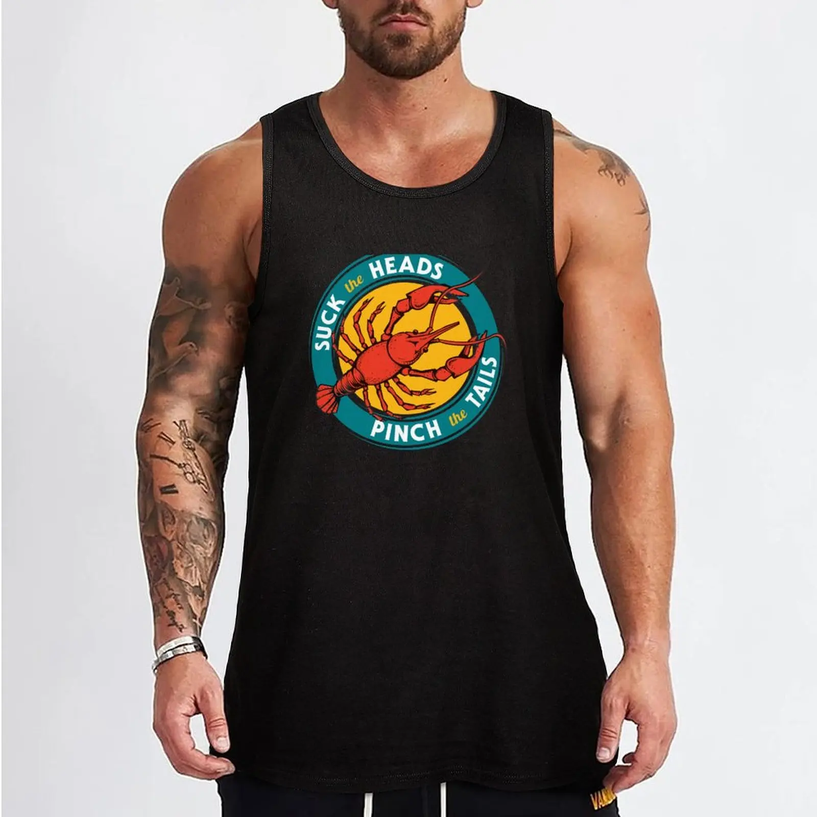 Suck Heads Pinch Tails Tank Top man sexy?costume fashion 2025 man men clothings