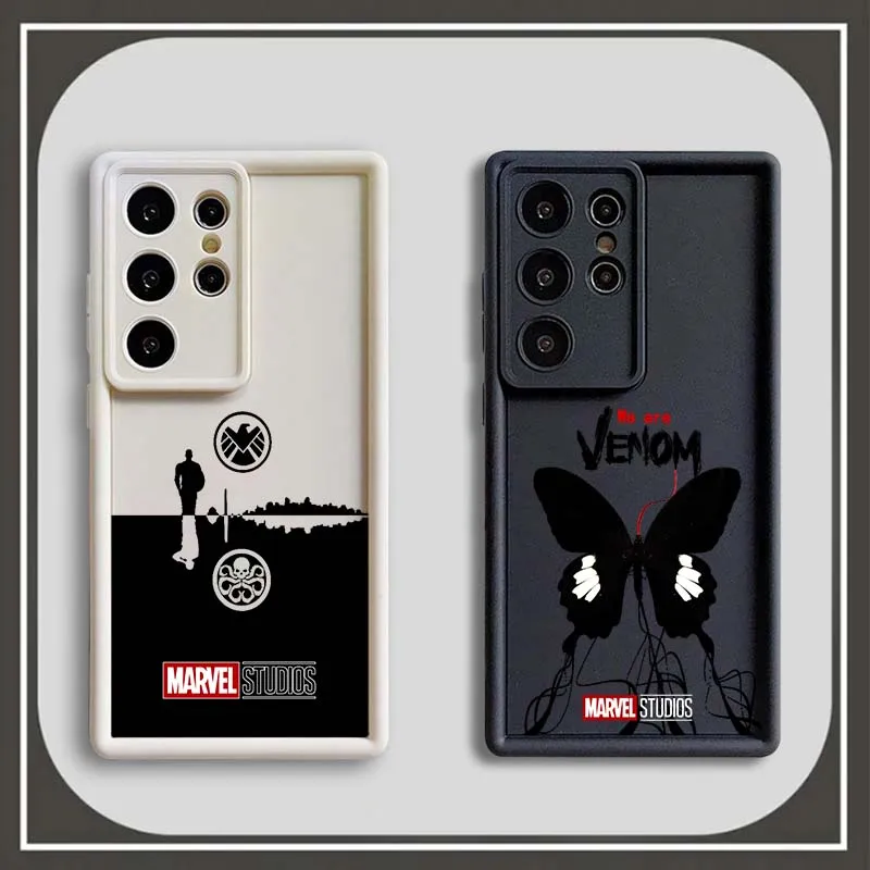 Marvel Venom HYDRA Logo Art For Samsung Galaxy S25 S24 S23 S22 S21 S20 Ultra Plus FE 5G Eye Ladder Phone Case Soft TPU Cover