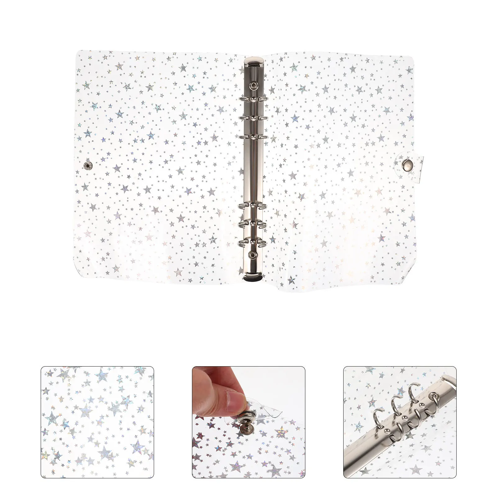 Sky Pvc Binder Notebook Cover Lightweight Decorative Planner Shell For School Office Supplies Scrapbook Cover Folder