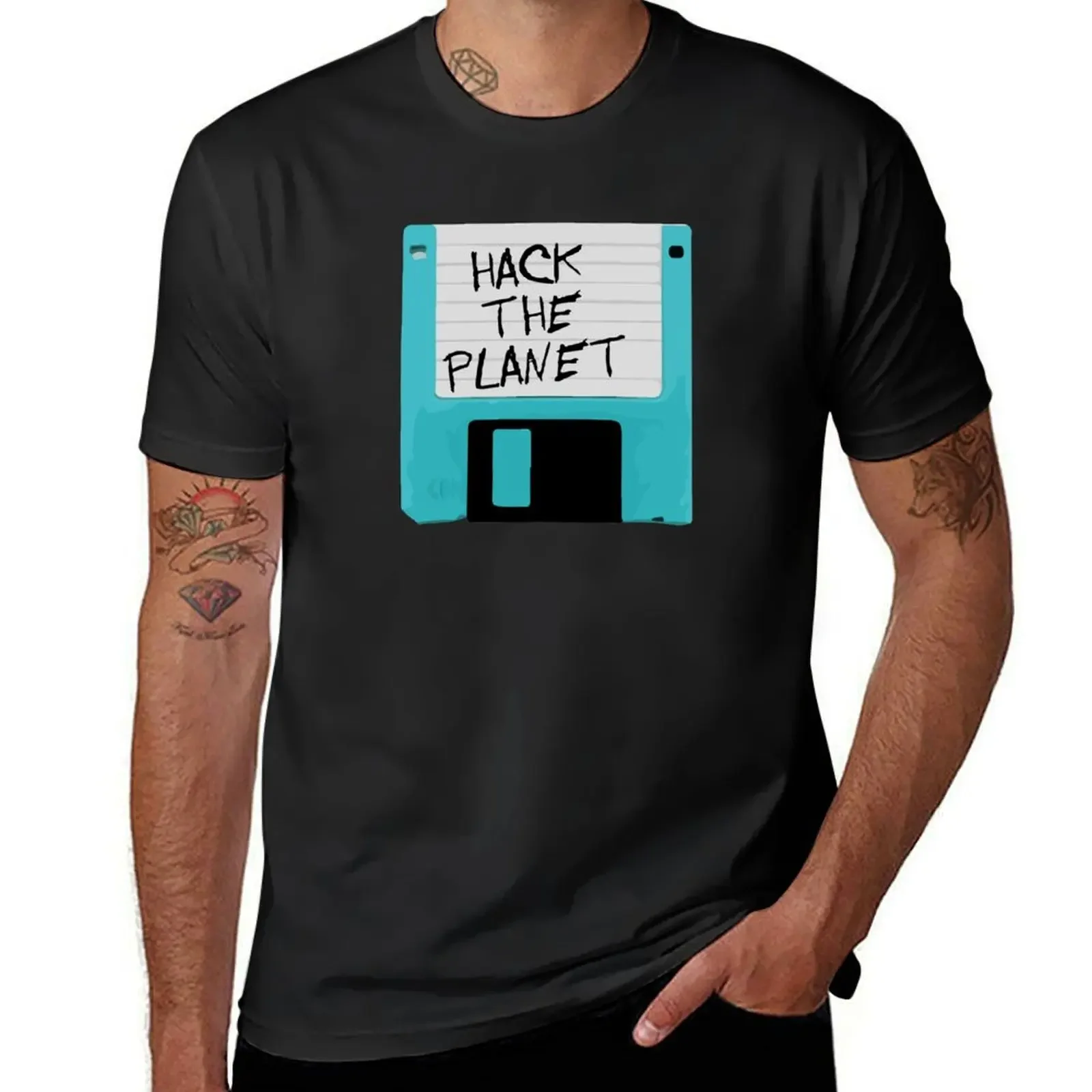 

Hack The Planet T-Shirt sweat graphic t shirts anime tshirt men clothing