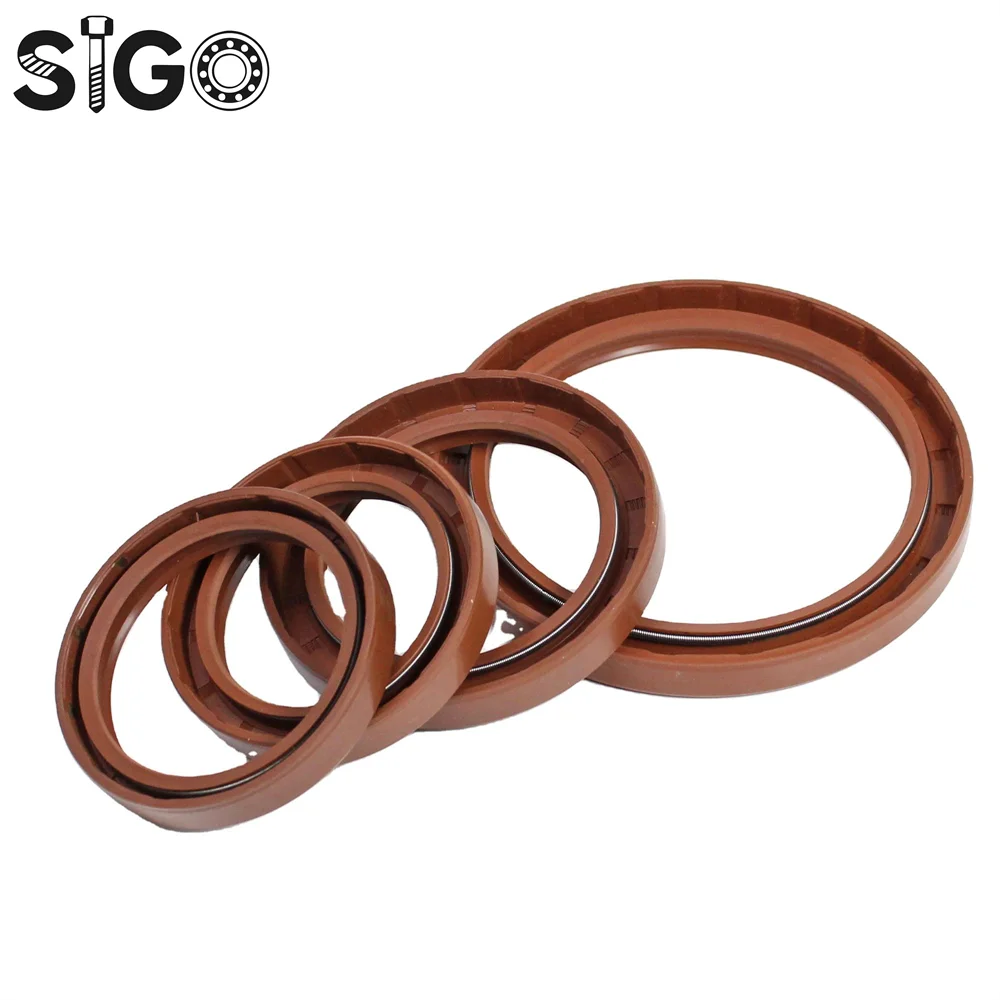 SIGO  1pc FKM Fluorine TC Skeleton Oil Seal Radial Shaft Seals Simmer Ring FKM Gasket 62x80x10/62x85x12/62x90x10-65x140X12mm