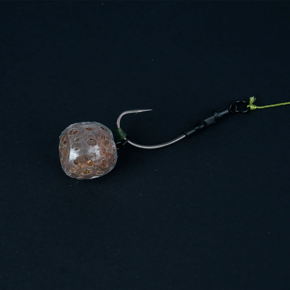 Hirisi 5 Stück Karpfenangelköder Super Wrap Perforierter Schrumpfschlauch Geruchsdurchlässig Anti-Biss Köderschutz für Boilies – Detail 9