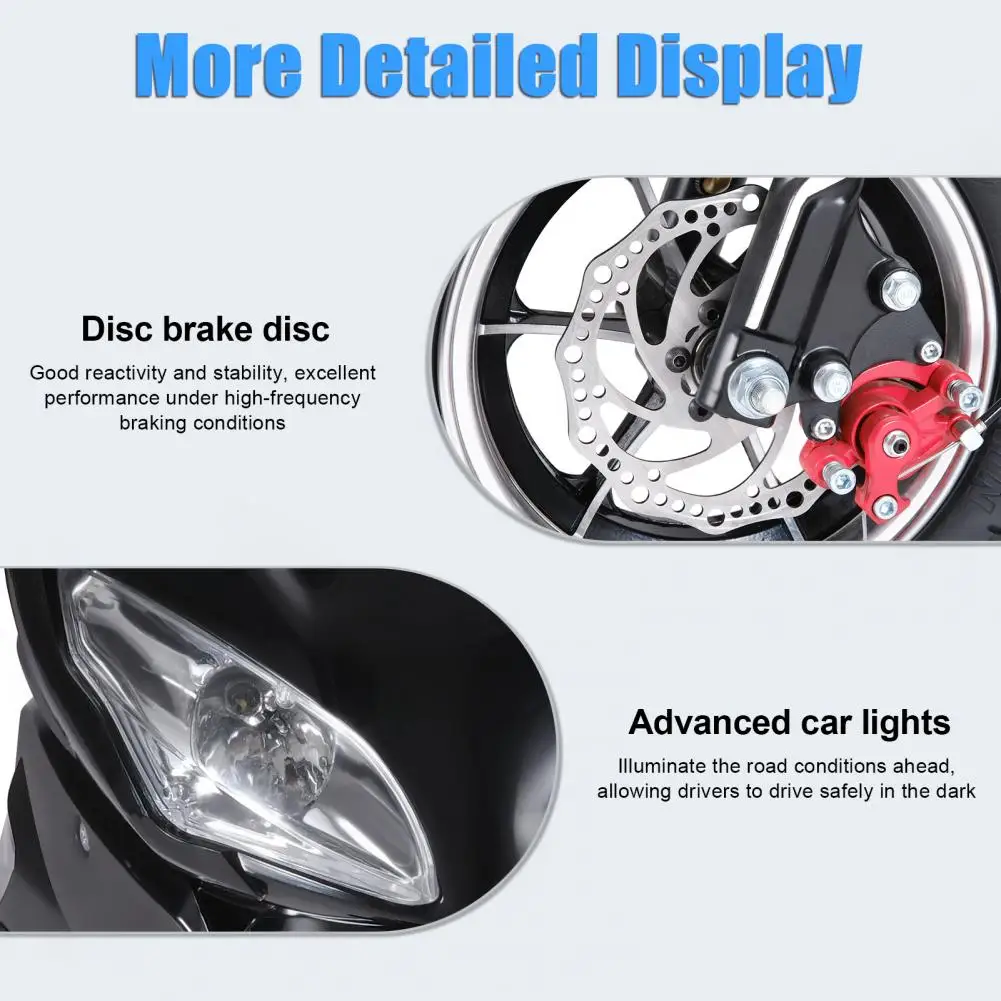 49cc 4-Takt Pocket Rocket Motorrad 8 Zoll Räder Motorrad Gas Pocket Motorrad mit Scheibenbremsen vorne hinten Doppelscheinwerfer