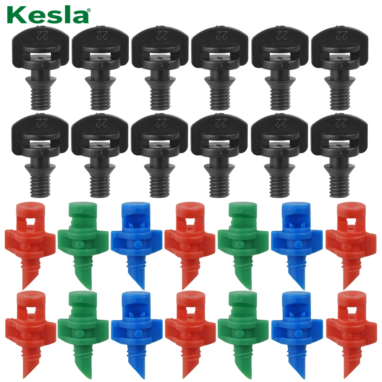 Kesla 360 Stück 90-100 ° männliche Widerhaken Brechung Mikro düsen Garten Gewächshaus Tropf bewässerung Sprinkler zerstäubte Sprüh bewässerung