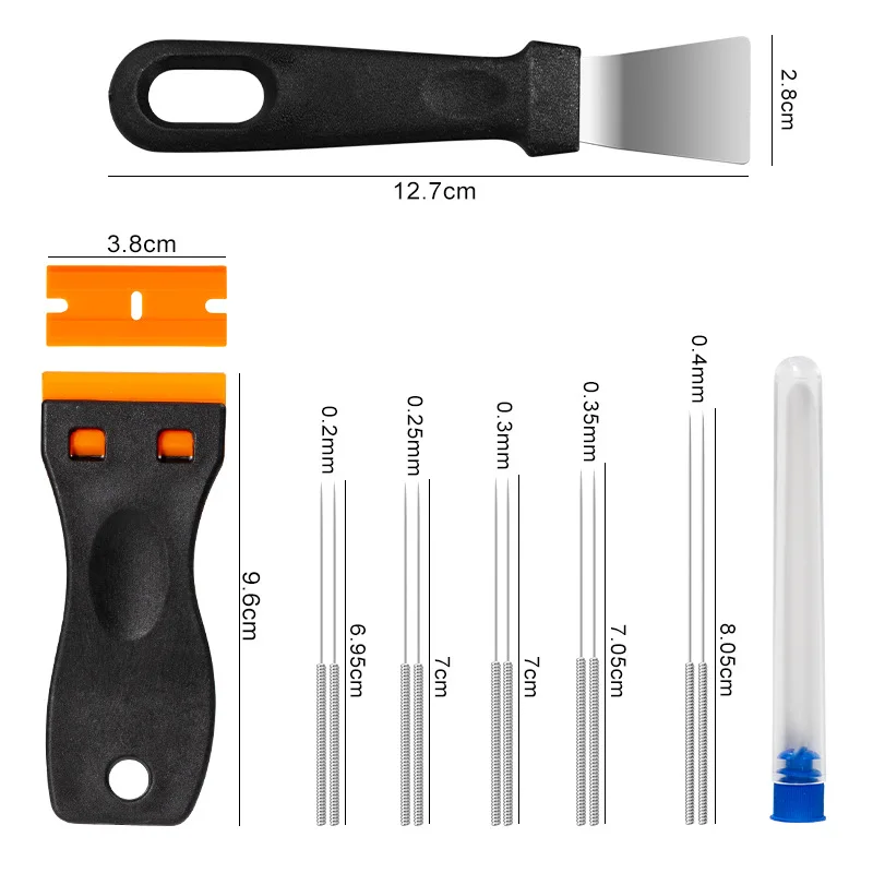 3D Printer Tool Kit 43Pcs, Nozzle Cleaning Needle, Model Trimming Removal Clean Up Repair Tools Set with Storage Bag