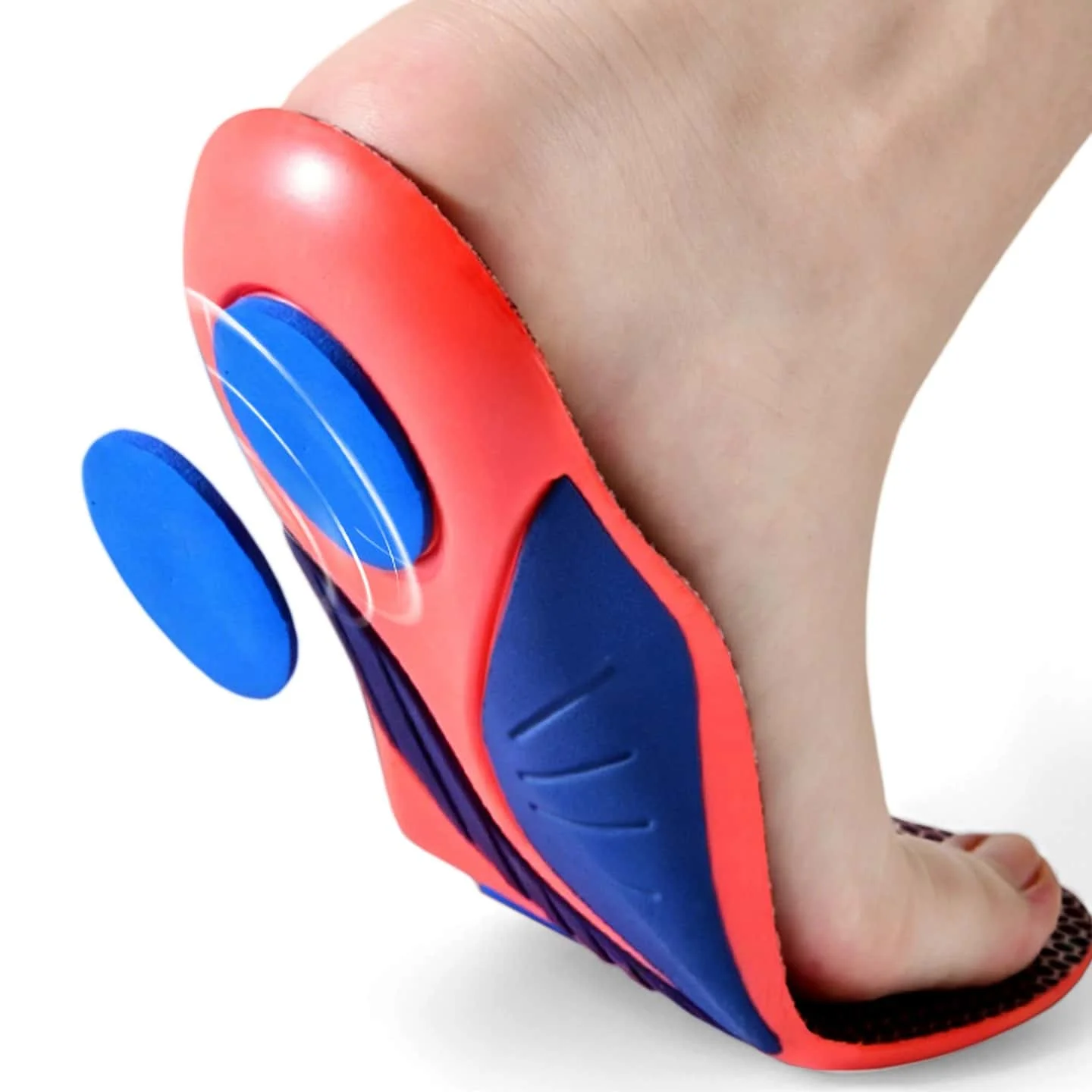 New Professional Running Shoe Insoles for Both Men and Women: Eva Arch Support, Anti-Inversion, Basketball-Style Soft Sole, Moisture-Wicking, Shock Absorption