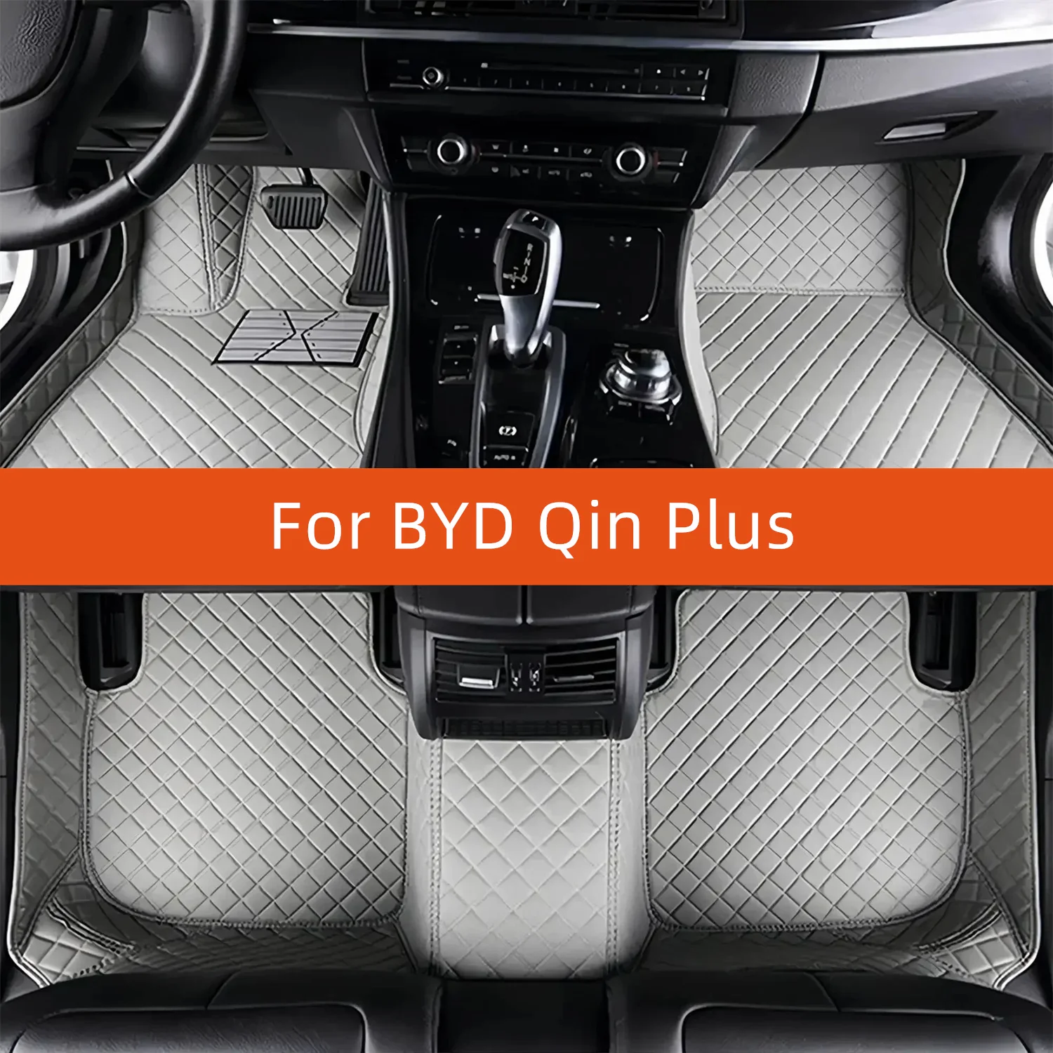 

Custom Leather Car Floor Mat For BYD Qin Plus 2021 2022 2023 2024 2025 2026 2027 Car Mat Interior Accessories