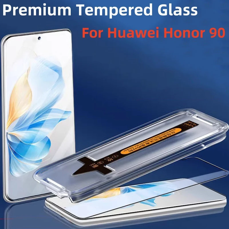 Premium Tempered Glass For Huawei Honor 90/200 Pro/Magic6 Pro/Honor X9c X9b X9a Dust Free Screen Protector Easy Install Glass