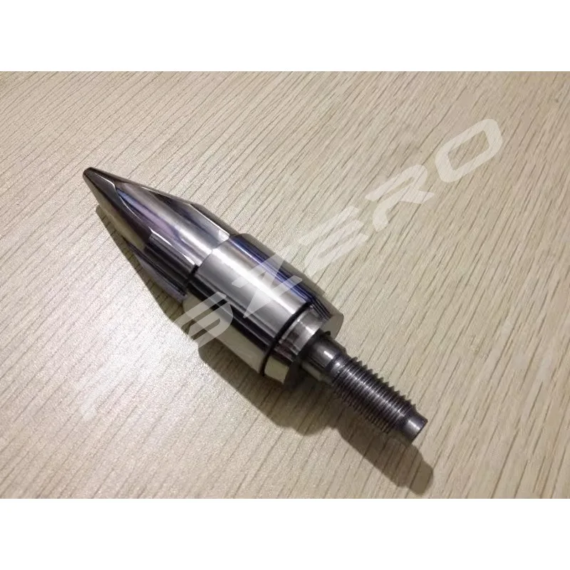Small Three-Piece Set Alloy D45 Screw Head Plasticizing Rocket Heads Genuine for Haitian Injection Molding Machine