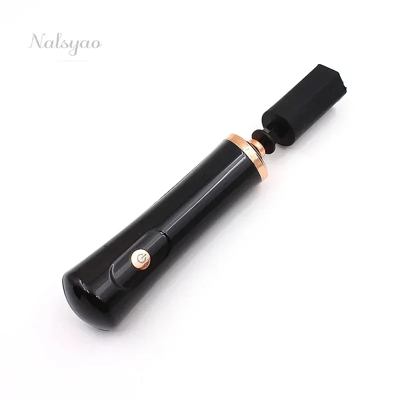 Electric Eyelash Glue Shaker for Nail Polish Tattoo Ink Pigment Liquid Shaking Machine with 2 Connectors 6 Glue Covers