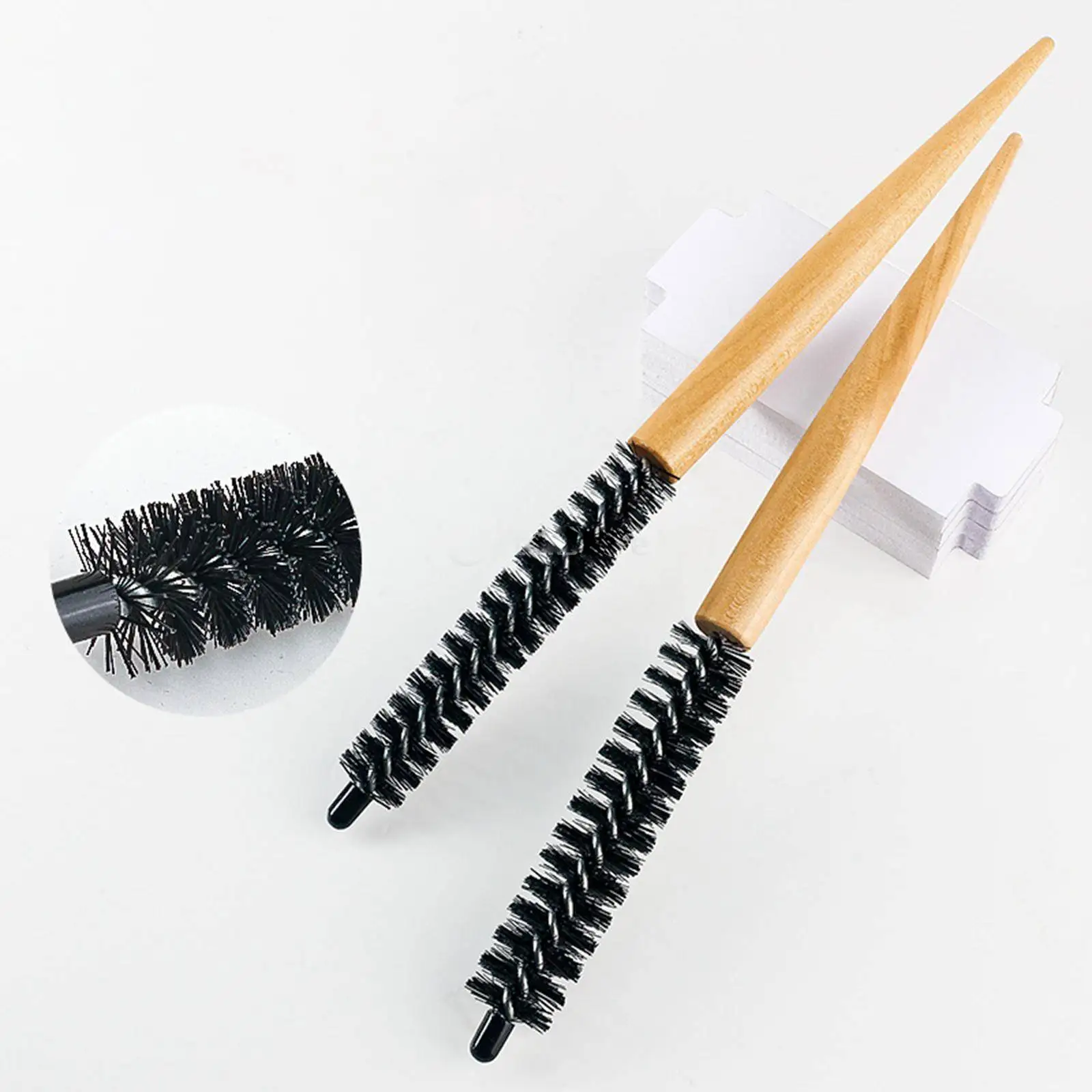 Small Round Hair Brush Styling Hair Brush for Blow Drying Bangs Hair Styling Hair Stylist Nylon Bristles 16mm 20mm