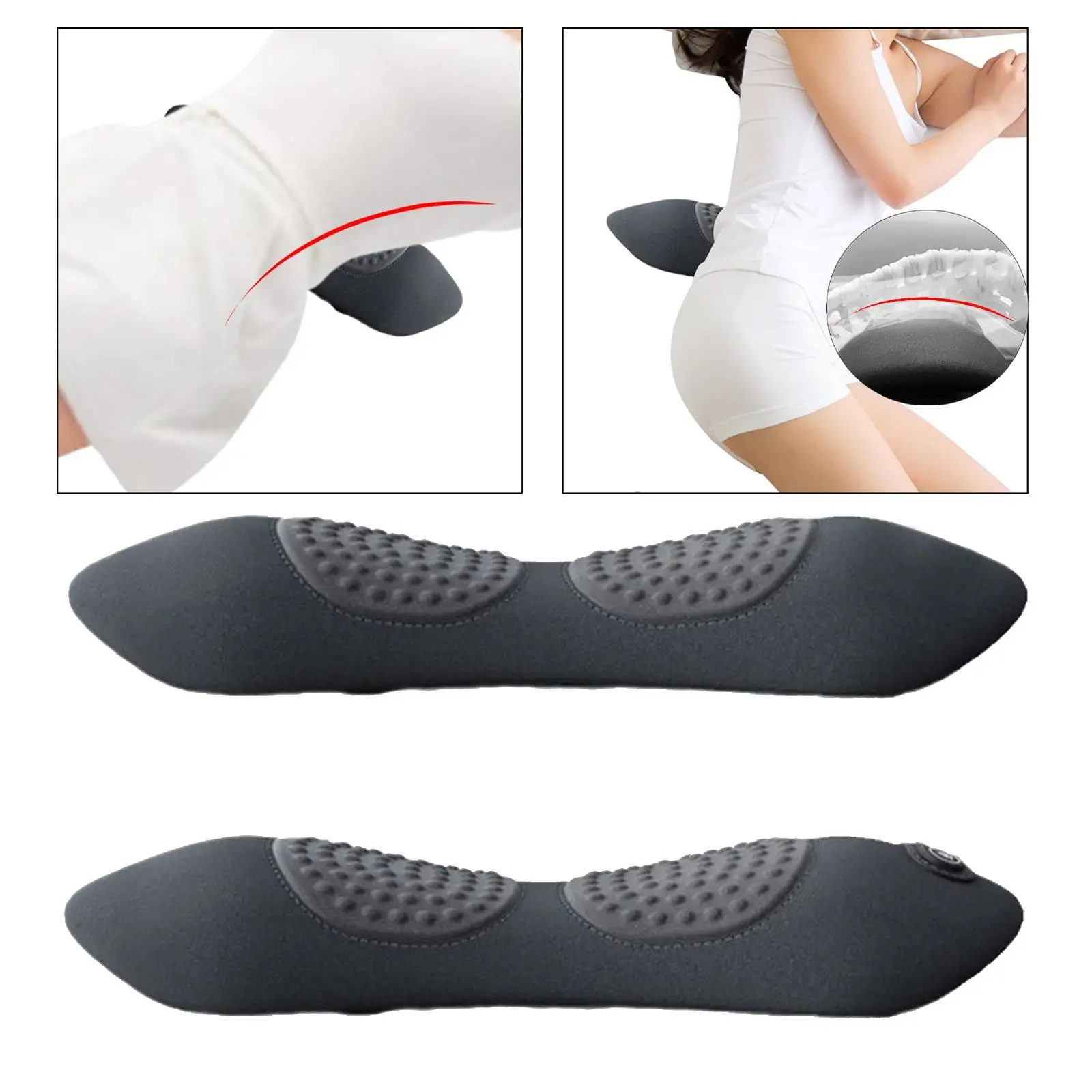 Waist Pillow Lightweight Waist Protection Pad Comfortable Memory Foam Pillow Lumbar Pillow for Office Indoor Bedroom Sofa Mom