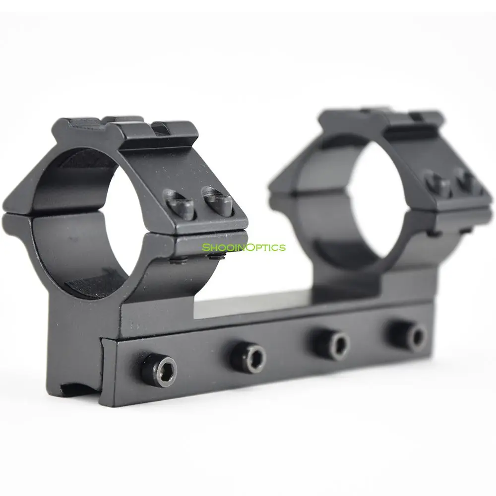 Shooin Scope Ring Mount With Dovetail 11mm Rail Mount Base For 1 Inch 30mm Tube Riflescope