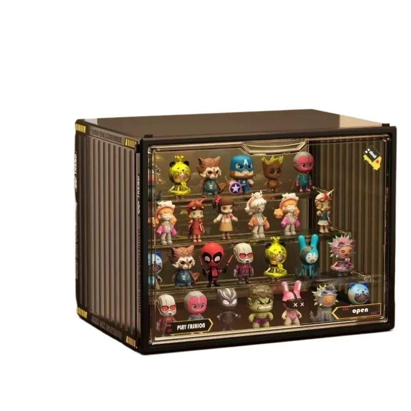 Containerized designs Acrylic Organizer for Collectible Figures and Blind Box High Definition Transparent Miniature Display Case