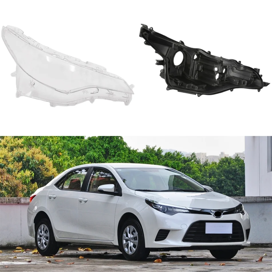 

For Toyota Levin 2017 2018 Accessories Cars Base Head Lamp Shell Rear Shell Headlamp Cover Shade