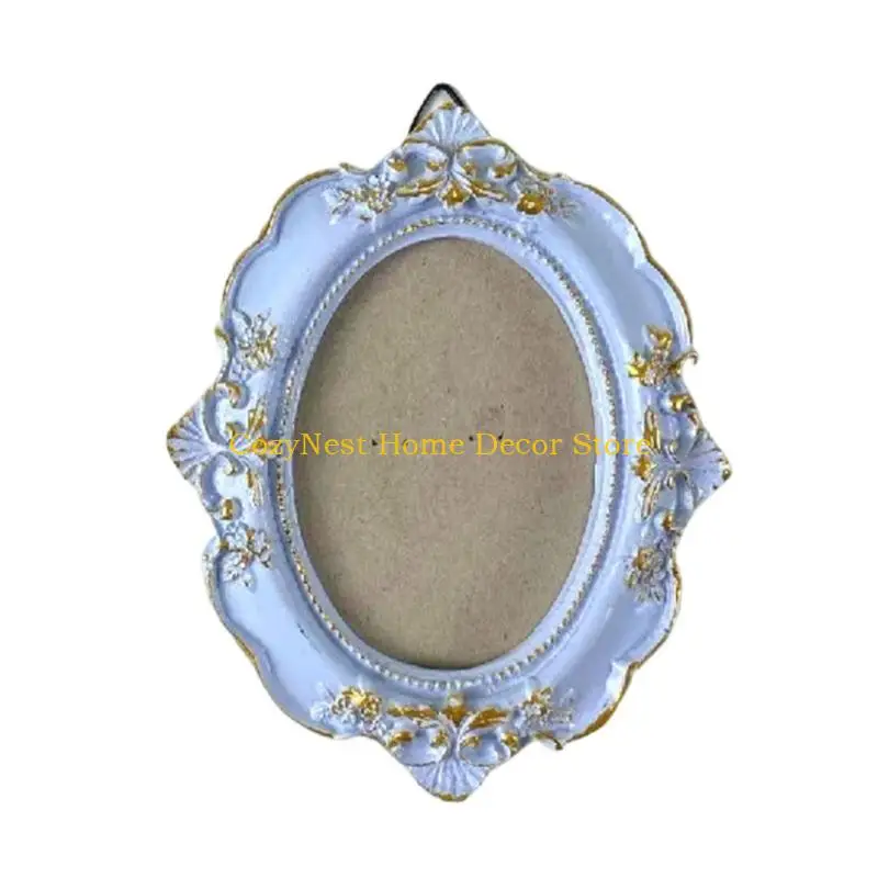 92MF Ornate Photo Frame with Raised Relief for Wall and Shelf Display
