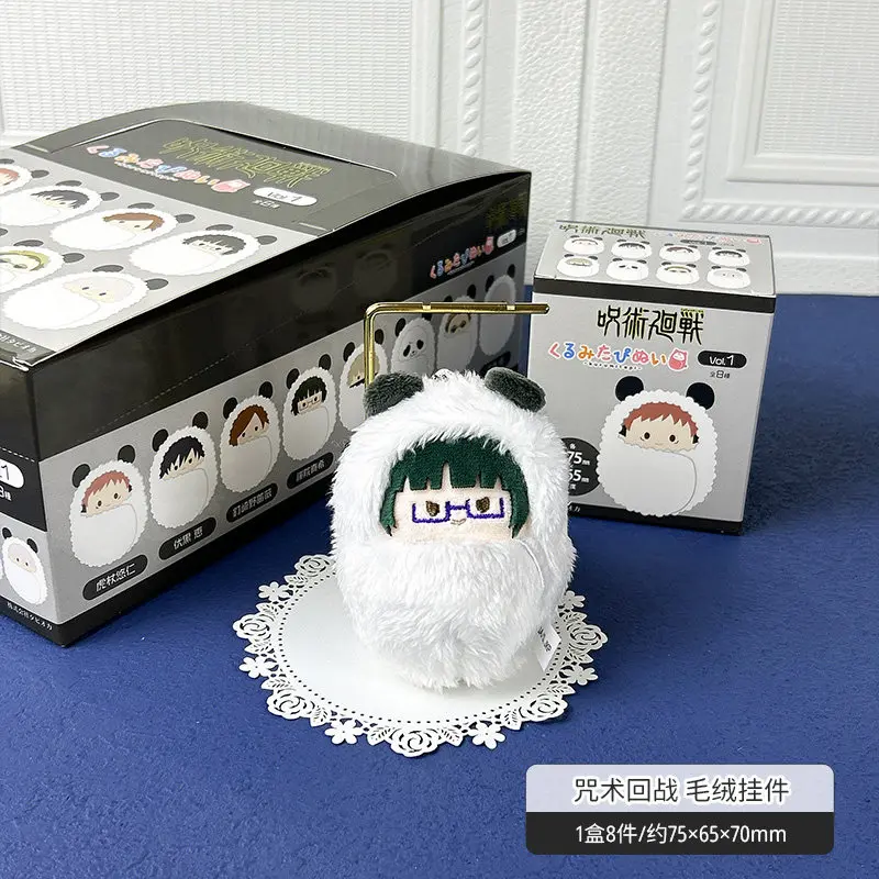 100% Oficjalne Pluszowe Zabawki Swaddling Palm Zoo, Anime Jujutsu Kaisen Gojou Nanami Getou, Bawełniane Zawieszki z Kreskówek, Prezenty dla Dzieci