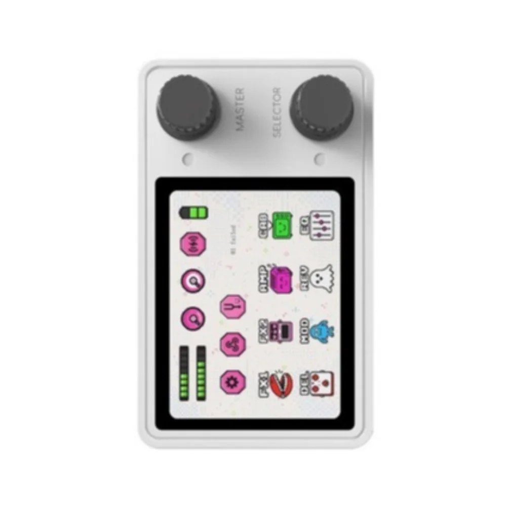 Portable Effects For Pedal for Guitar with For Looper Amp Sim Cabinet IR EQ MOD DEL 44.1kHz 24 bit Audio 2.4 inch Screen