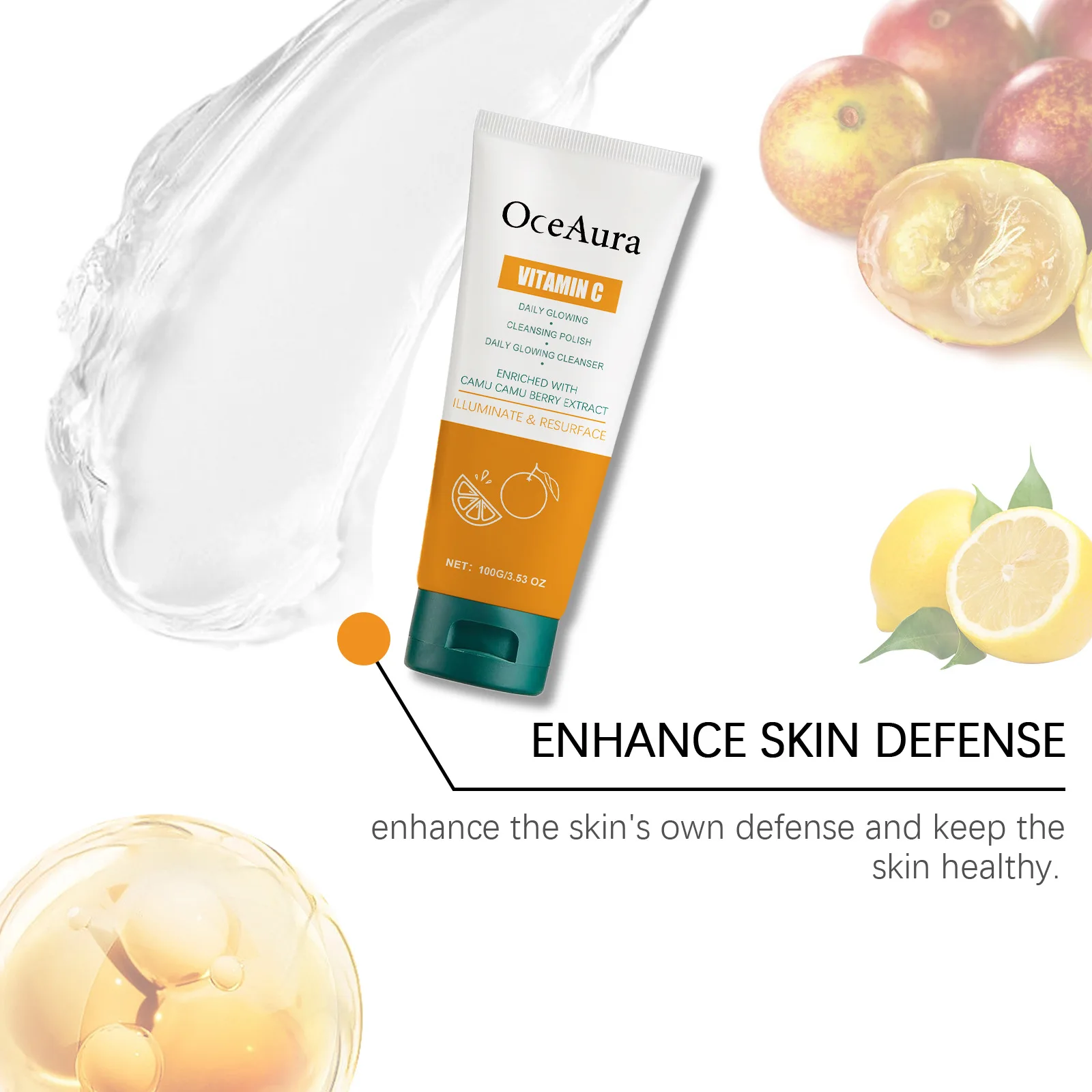 

Oil Control Cleansing Cream Remove Dead Skin Fade Spot Brighten Restore Smoothing Delicate Nourishing Anti Aging Facial Cleanser