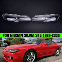 For Nissan Silvia S15 1999 2000 Car Headlight Cover Transparent Lens Headlamp Shell Replace Original Lampshade New