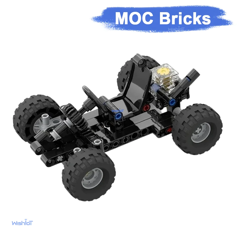 

Karting Building Blocks MOC Bricks Parts Horizontal Bar Engine-tire Linkage Loose Kid DIY Assembly Car Toys Creative Ornaments