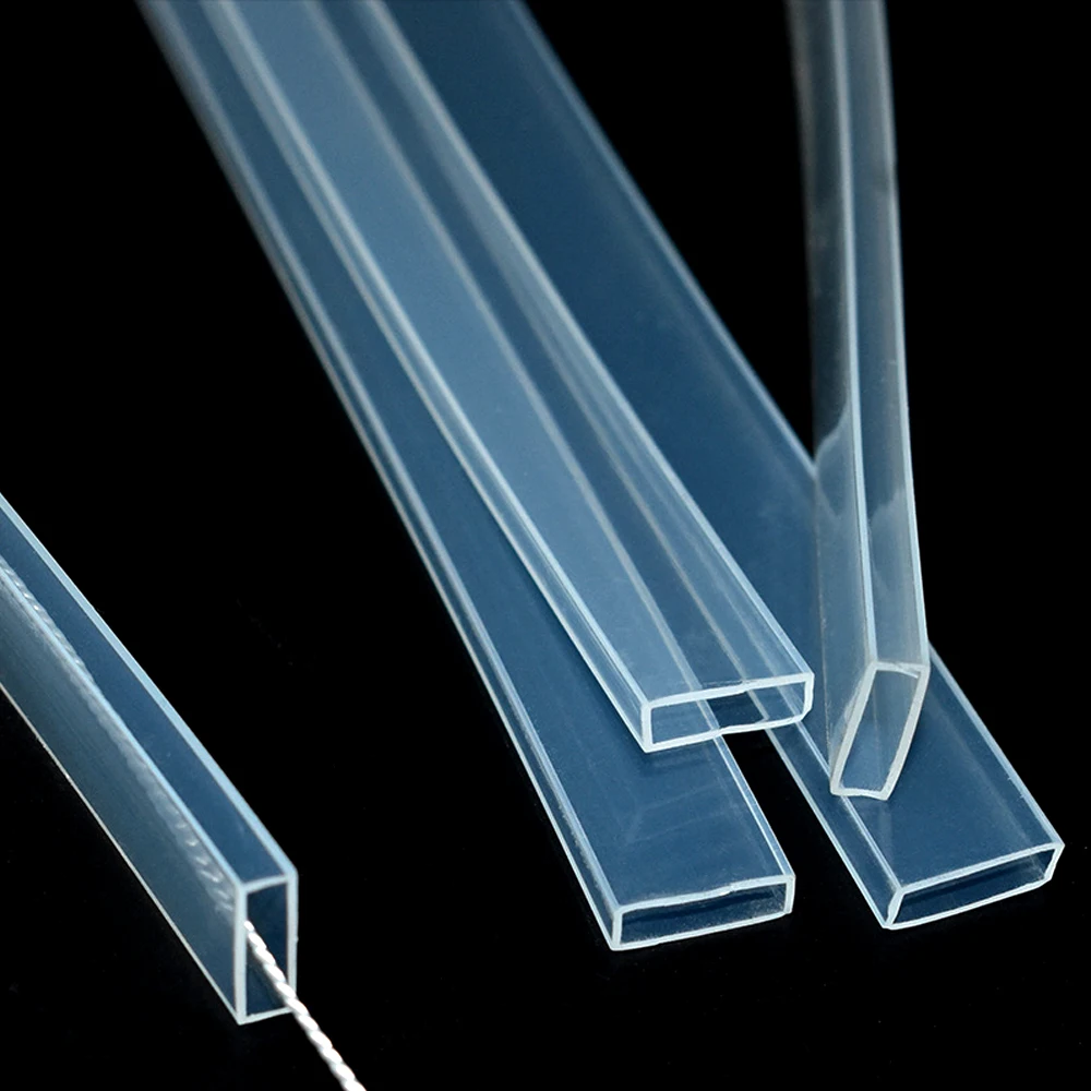 Transparent/Milky White/Black LED Silicone Tube Flexible Protection Cover Waterproof IP67 For 10mm PCB WS2811 WS2812 Strip Light