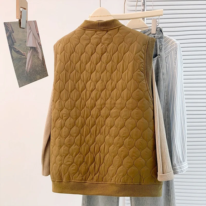 Afslankend effect Casual los dameskatoenen vest Faionable Hong Kong Sle gelaagde, blote bovenkleding