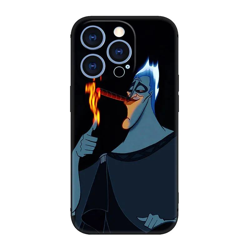 Disney Hades Villains Phone Case For Apple iPhone 14 13 12 Mini 11 Pro XR X XS MAX 6S 7 8 Plus 5S SE 2020 2022 Black Cover