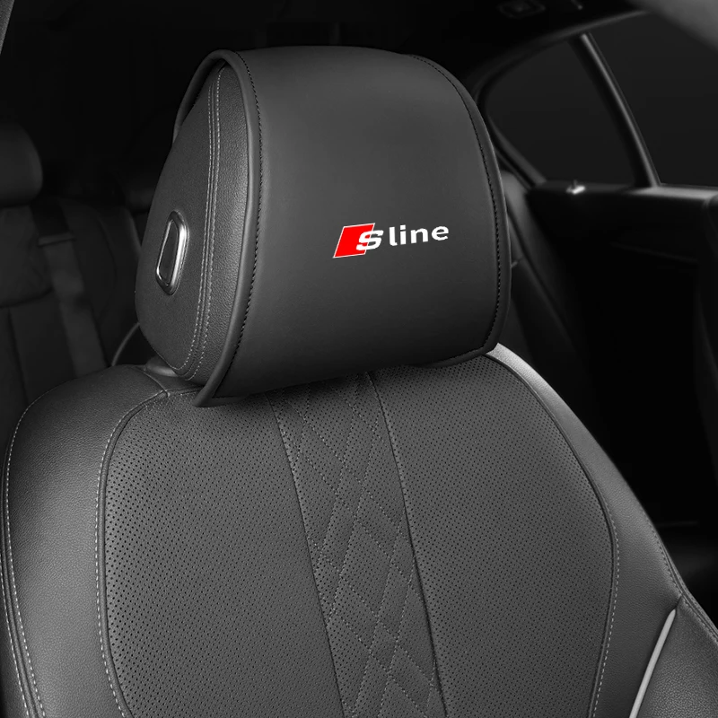 Seggiolino auto poggiatesta copertura del cuscino accessori interni per Audi S1 S3 S4 RS5 RS6 A7 A8