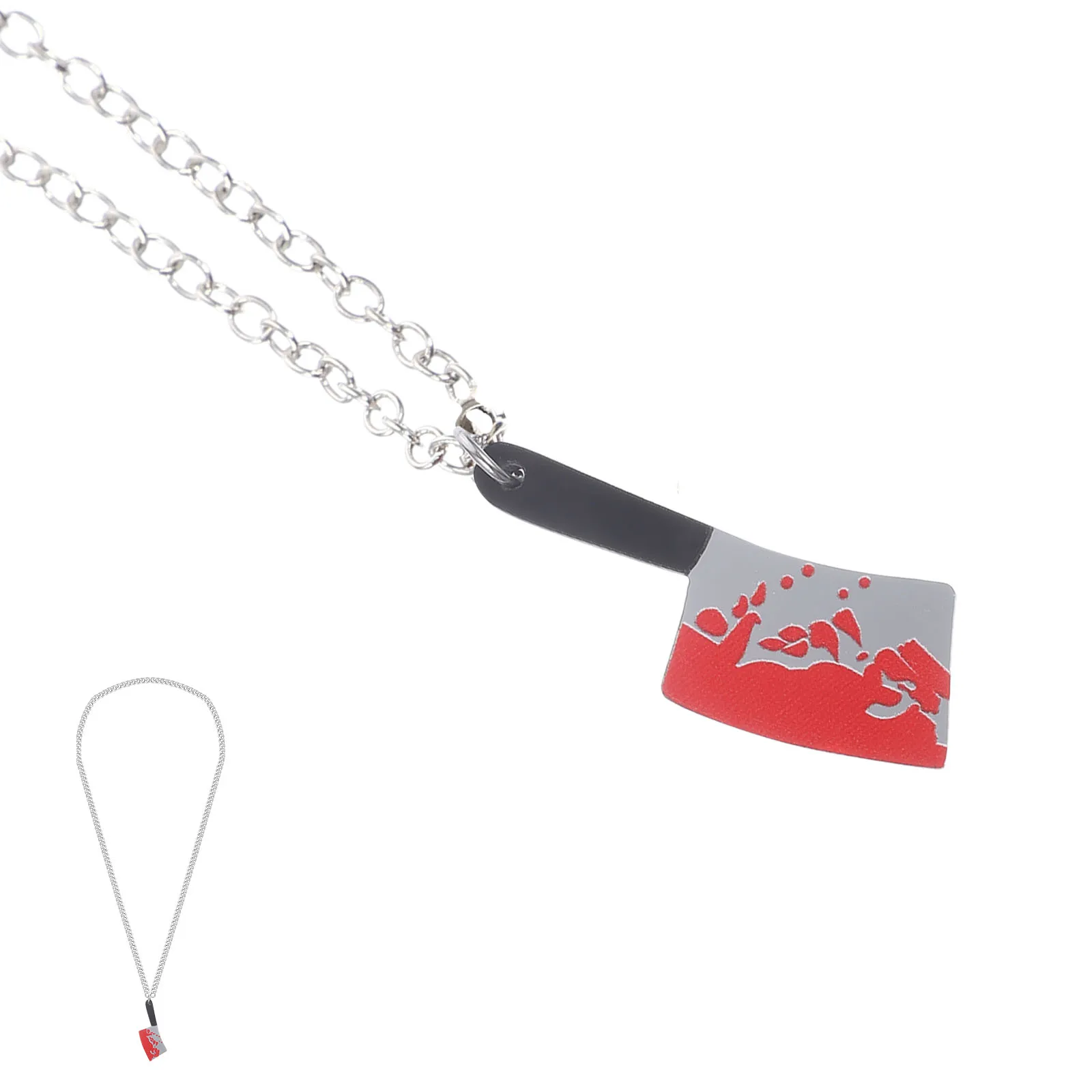 

Simulation Knife Necklace Men Necklaces Goth Cool Choker Punk Jewelry Creative Halloween Pendant Stylish