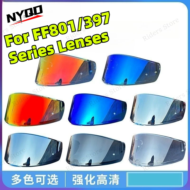 

Motorcycle Helmet Visor UV Protection Lens Universal Fit For LS2 FF801 FF397 FF813 Carbon Fiber Spoiler Helmet Glasses