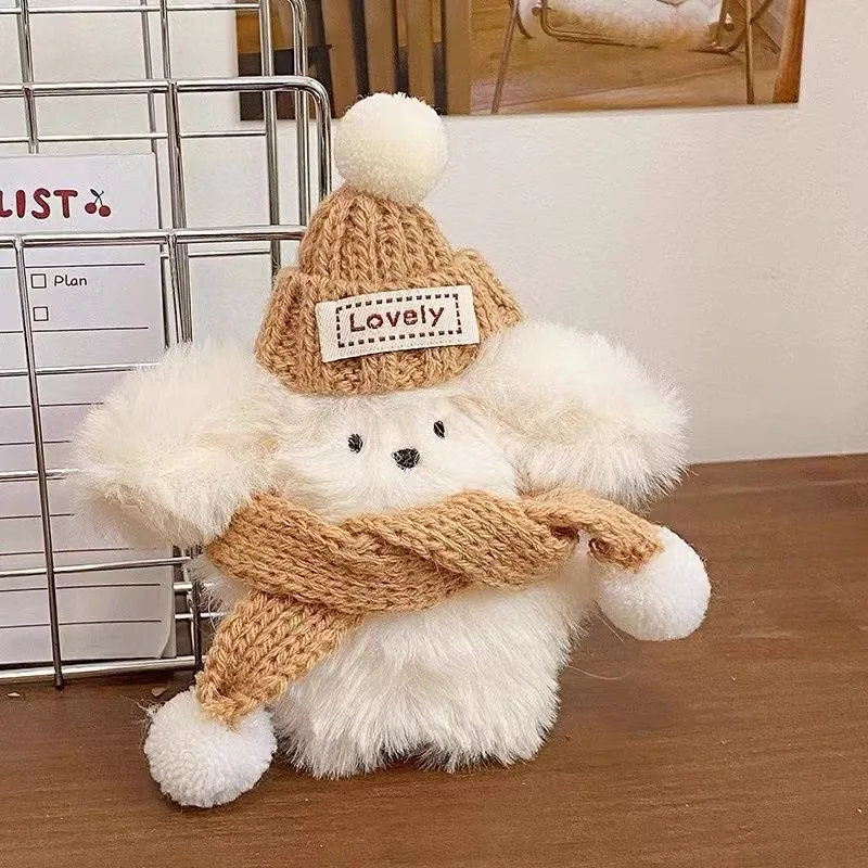 

Ins новый милый пилот, маленькая молочная собака, кулон, кукла, сердце для девочек, плюшевый брелок, сумка, подвесное украшение, забавные креативные аксессуары