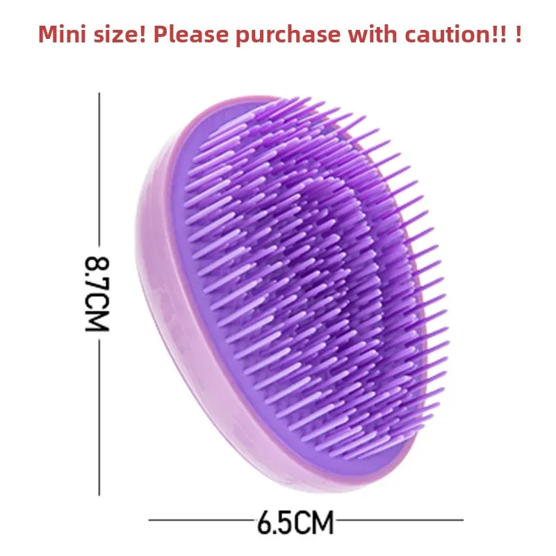 Mini Egg Round Shape Hairbrush Small Scalp Massage Comb Soft Portable Hair Brush Wet Dry Detangling Hairdressing Comb for Travel